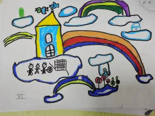 美术作品——美丽的云朵