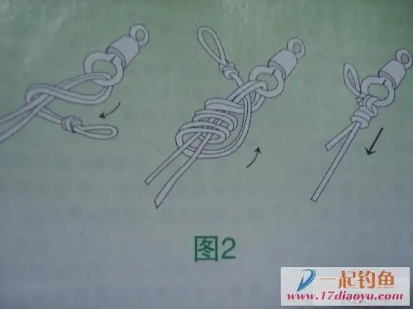 各种鱼线鱼钩绑法与接线法 可调双钩法 一线双钩.