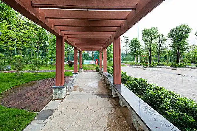 休闲长廊图片_全景网