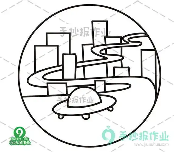 《有趣的房子建筑》简笔画建筑创意画马克笔文化绘画