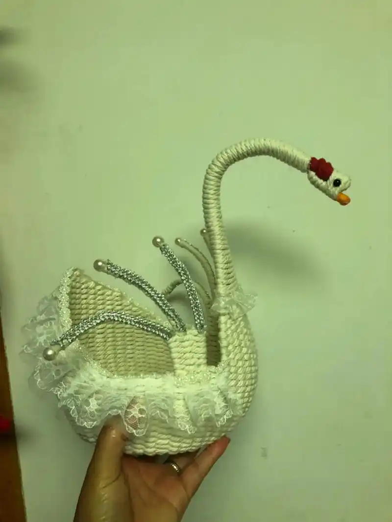 我的手工作品 #爱生活爱编织 #爱手工爱生活 #手工篮子制 - 抖音