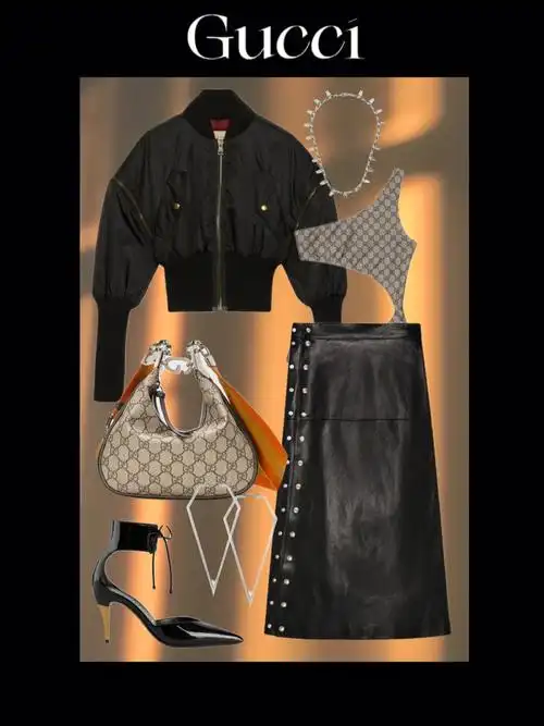 暗黑,甜酷,休闲和性感～各种风格真的爱了#每日穿搭  #gucci  #ootd