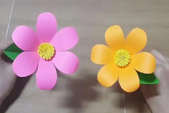 幼儿园最简单手工花朵 3-5岁宝宝必学手工折纸课