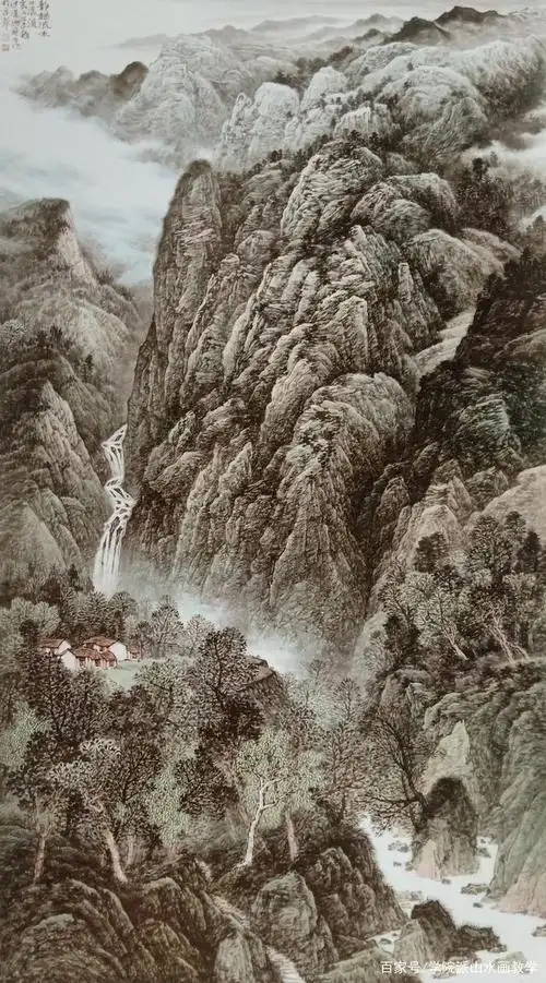 分享几张山水画展的获奖作品,想参加国展的朋友们加油