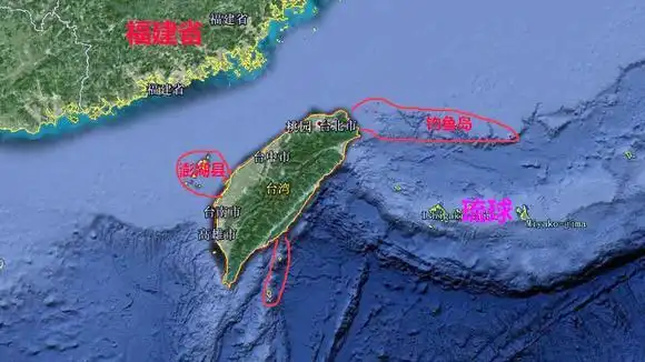 卫星地图实景看台湾省的群岛,十个手指都能数完-旅游视频-搜狐视频