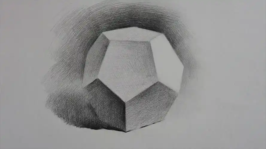 曹老师教你画素描多面体画法
