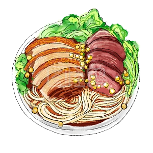 图怪兽原创元素    地方特色   美食    小吃   桂林米粉   广西