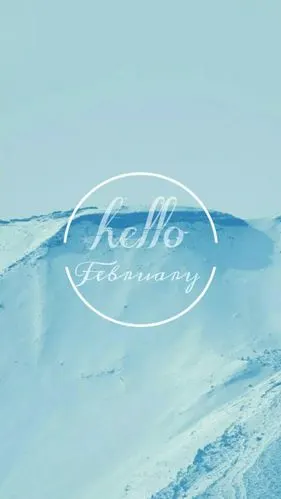 [hello,february/你好,二月]#月份壁纸#节日壁纸#风景#插画#英文#@潼