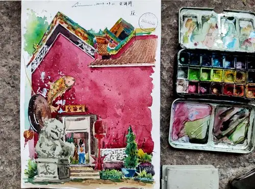 边走边画-农讲所