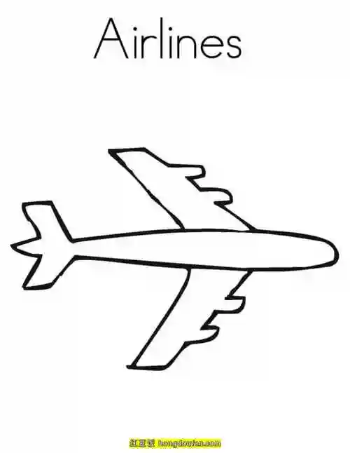 幼儿简笔画,手绘小元素旅行,简单,绘画教程,飞机,飞机简笔画