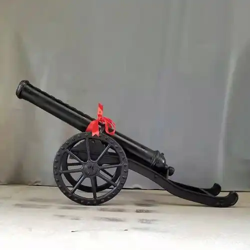 qwc大号铸铁大炮红衣大炮模型铁大炮摆件炮仿古炮工艺品摆件7号长230