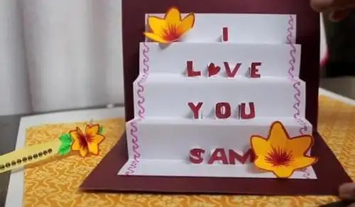 怎么做立体阶梯贺卡立体阶梯贺卡