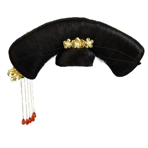 旗头古装清朝满族宫廷妃子格格如懿头饰表演日常整顶假发