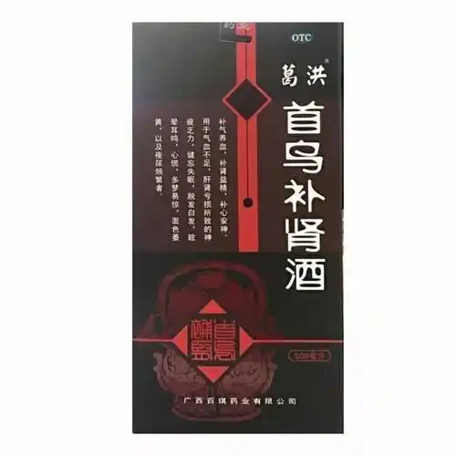 首乌生阳方葛洪首乌补肾酒500ml瓶6瓶装补气养血补肾益精正品药