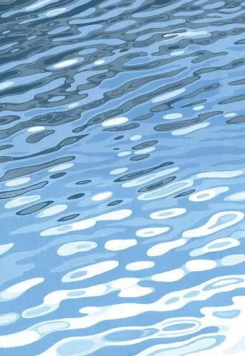 水波绘来自于日本水彩画家hiroyukiyamada