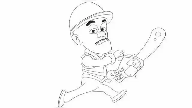 [小林简笔画]绘画儿童亲子动画《熊出没》中的光头强卡通动漫简笔画