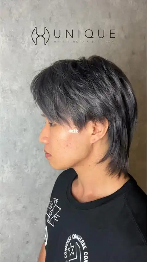 鲻鱼头狼尾发型男士长发