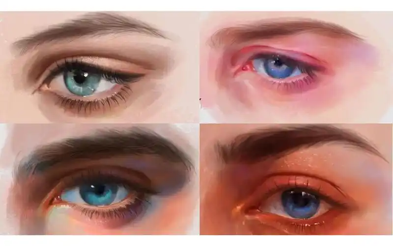 99%的厚涂眼睛画法都在这了!【厚涂教程】全程字幕 实时讲解!