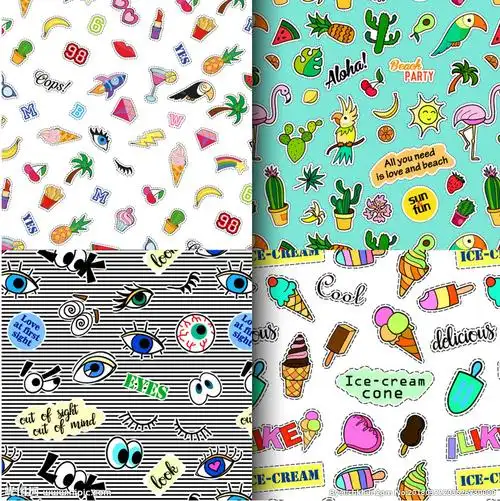 卡通图案卡通印花可爱卡通图图片