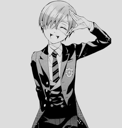 二次元,黑白,黑执事,夏尔,漫画,截图,美少年信じて救われるものなんて