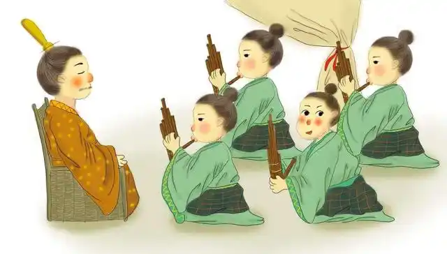 只是随着乐队摇头晃脑,竟然没有人听出来他根本没吹响竽,而且还得到