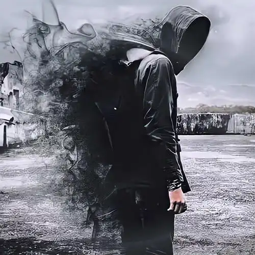 撑伞的男人,你在想什么?