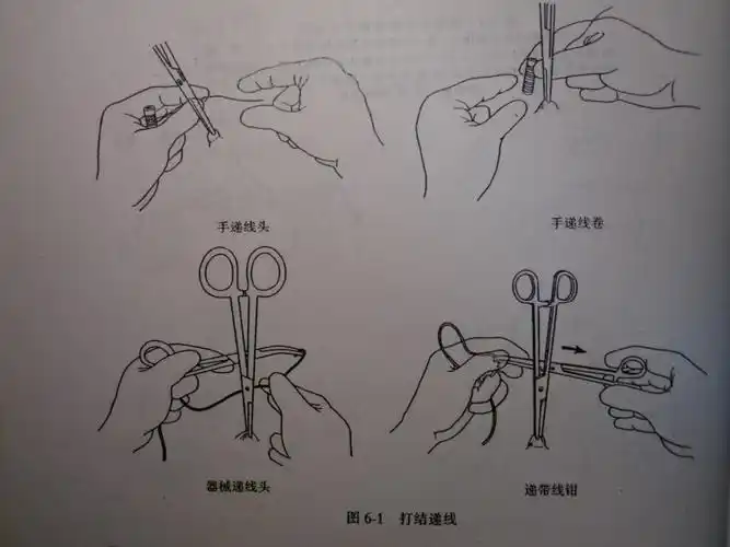 外科打结剪线拆线