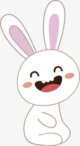 矢量图可爱小白兔