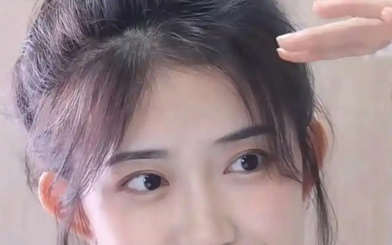 女明星同款胎毛刘海30秒教会你简直是高额头的福音