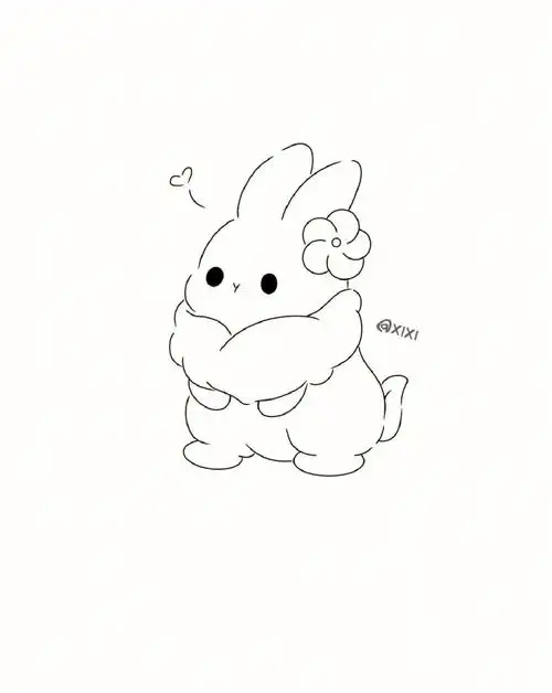 左滑跟小兔子涂色