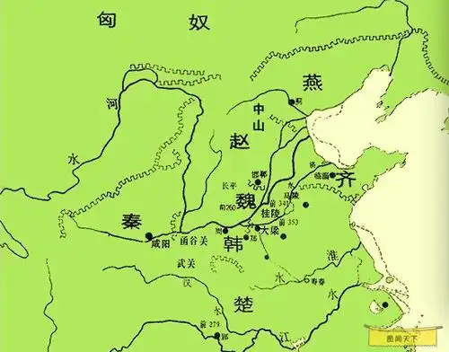 「北长城是主要由秦赵燕三国修筑,用以防护北方游牧民族.