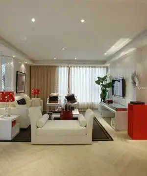 2020客厅欧式天花板吊顶效果图片大全_设计456装修效果图