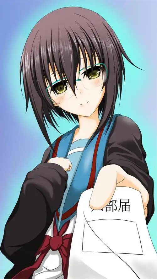 小长门有希的消失手机壁纸