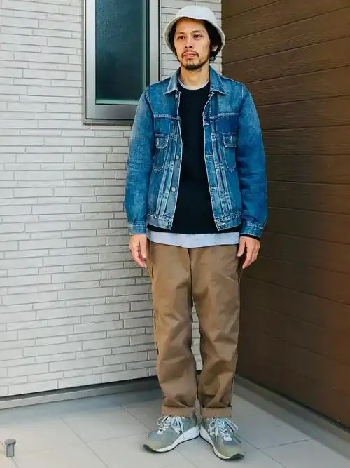 ガッツ石ころ松使用(visvim)的時尚穿搭