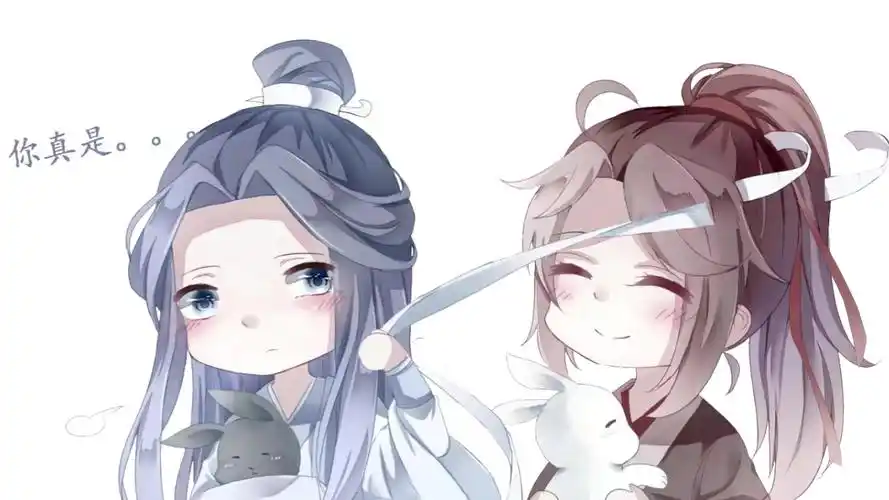 魔道祖师忘羡同人动态漫画扯抹额づ3づ╭