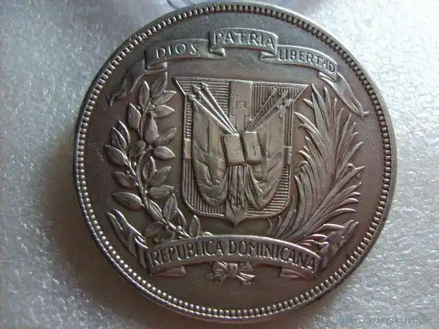 [预订] 少见多米尼加1939年高银版1比索大银币