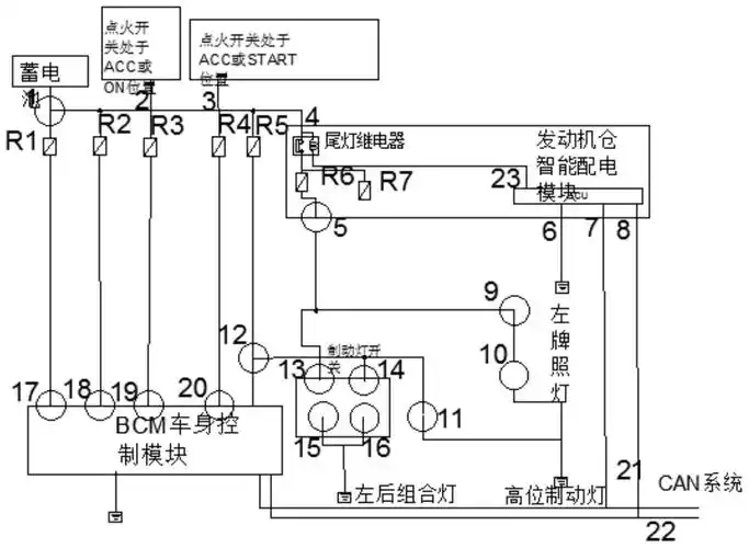 一种用于汽车尾灯的电动控制实训箱