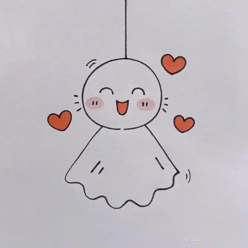 晴天娃娃#画画 #简笔画 #零基础学画画 @抖音小助手  - 抖音