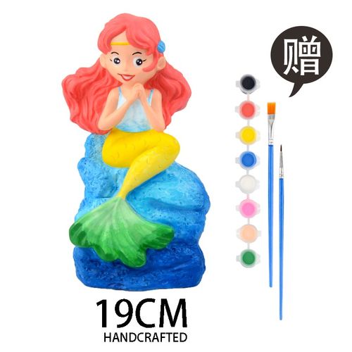 gypsum mould baby childrens diy manual coloured drawing or