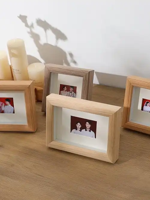 十寸的相框摆台精致北欧风洗照片做成桌摆像框5寸6寸实木创意简约