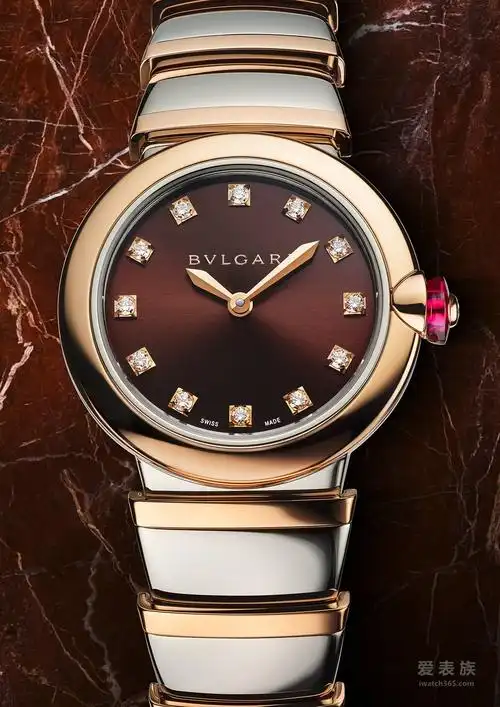 宝格丽lvceaanimations系列玫瑰金精钢腕表102691