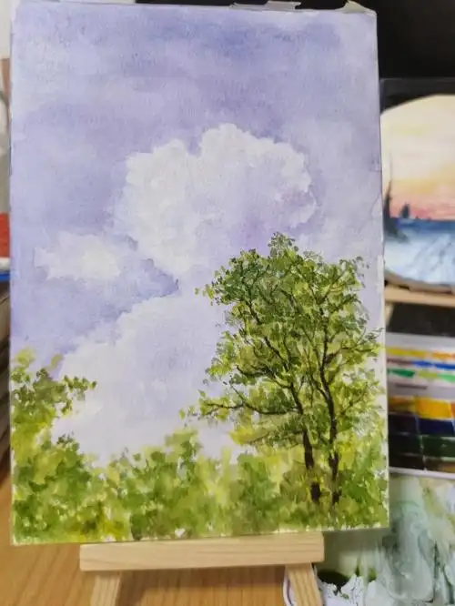 水彩风景附步骤图