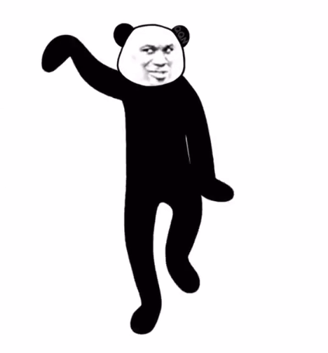每日表情包分享熊猫人