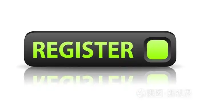 矢量3d的灰色web按钮注册