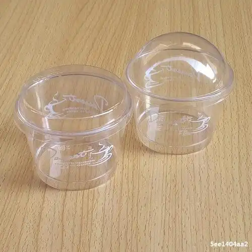 厂家直销一次性透明慕斯甜品杯 ps塑料带盖果冻杯加工订制 my-755