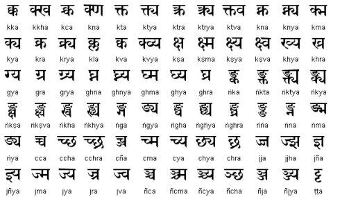 天城体字母,因为有悠久拼写梵文的历史,被世界人民称为梵文字母,天城
