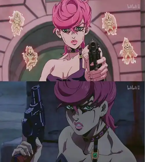 【jojo黄金之风】辣妹特里休持枪图实则米斯达