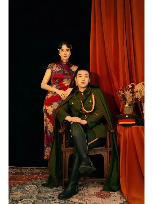 军阀婚纱照民国风婚纱照