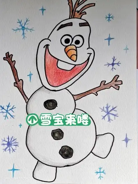 雪宝简笔画画法