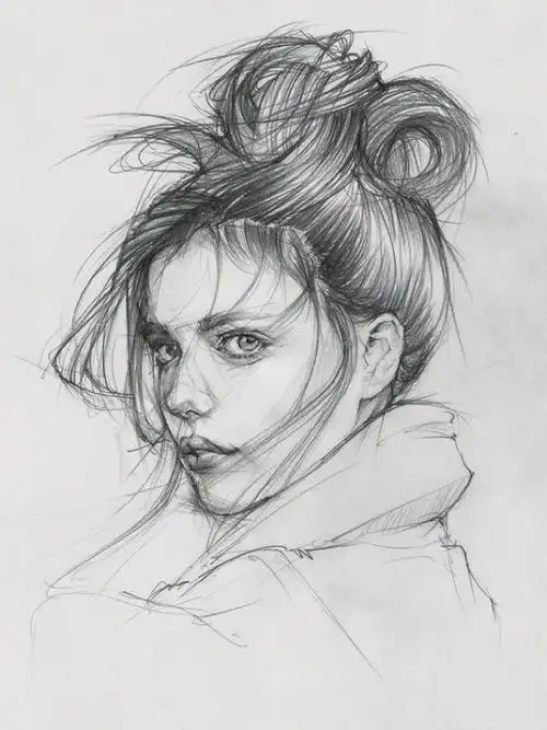 干净利落的人物速写